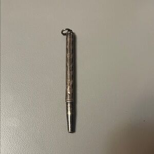 Elegant Silver Keychain Pen